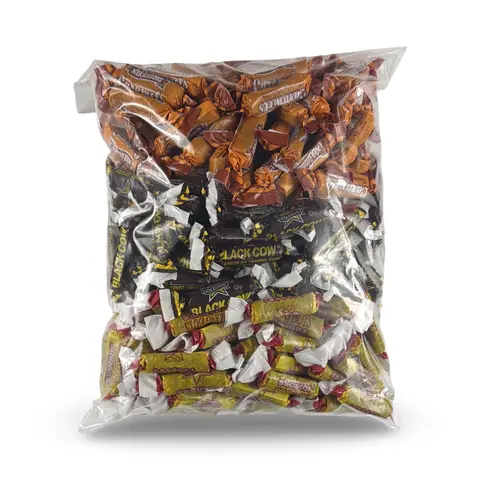Nostalgic Candy Combo, Long Boys Juniors, Vanilla Caramels, and Black Cows,  12 oz. Each, Total 36 Oz. New Orleans Classic Caramels