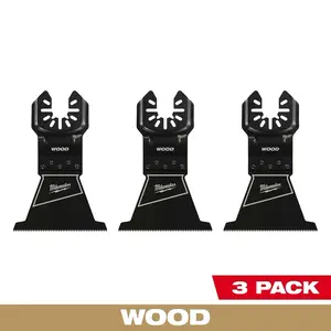 Milwaukee 49-25-1113 OPEN-LOK™ 2-1/2" HCS Wood Multi-Tool Blades (3 PK)