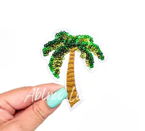 Palm Tree Summer Sequin Patch