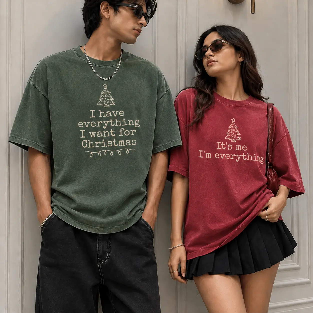 Christmas Couples Comfort Colors Shirt, I Have Everything I Want For Christmas T-Shirt, It's Me I'm Everything Tee, Matching Christmas Couple Shirts, Funny Holiday Graphic Tee, Vintage Christmas Shirt, Unisex Christmas Gift for Couples
