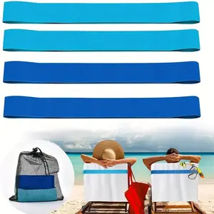 Random Color Beach Towel Clip, 4pcs Rubber Beach Towel Holder, Pool Chair Towel Clip, Beach & Cruise Chair Accessories, Alternative for Summer Beach