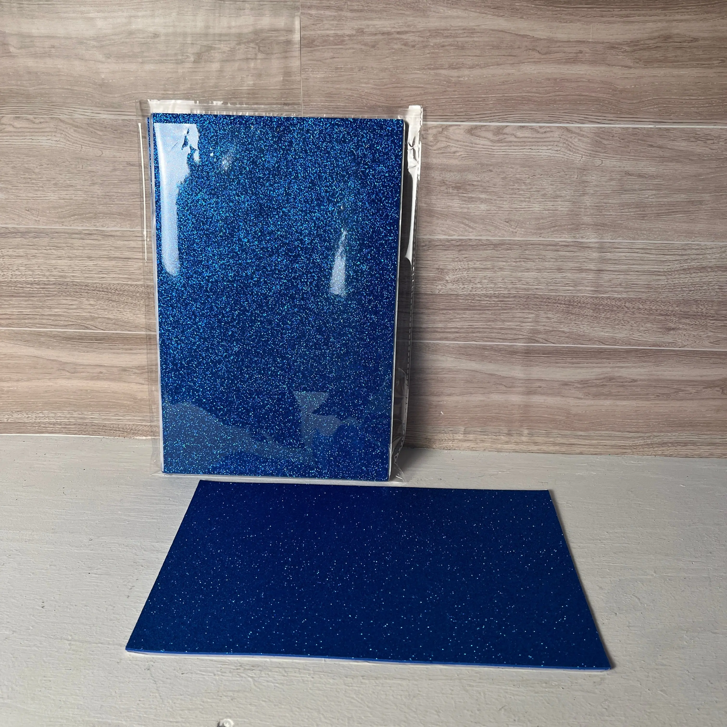 8X12 Royal Blue Glitter Self-Adhesive Foam Sheets (5pack)