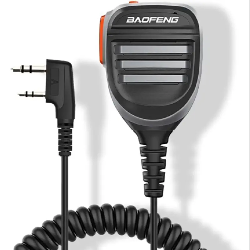 BAOFENG BF-F8HP Speaker Microphone Handheld Unidirectional Mic Audio for GMRS Ham Radio 2PinK Compatible with UV-K5 UV-82 UV-S9 Plus UV-17R P15UV UV-5RM