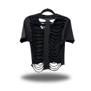ROAD RASH BLACK CROP TOP 2.0