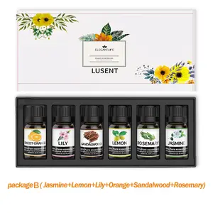 6 bottles of natural spice diffuser oilaromatherapy therapy fruit essentialoil diffuser yoga massage shower type bath cream humidifier home spice oil aromatherapy sleep casual set pure Healthcare Health