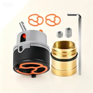 Cartridge Replacement for Single Handle Kitchen and Lavatory Sink Faucets, Compatible with DST Series Faucet Repair Parts, RP50587 Cartridge Valve w/ RP51503 Bonnet Nut, Durable Faucet Repair Kit, Easy Installation, Corrosion Resistant