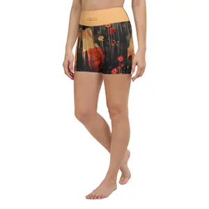 Quantum Nature Dark Yoga Shorts