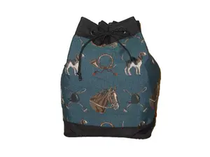 Horse and Hound Drawstring Equestrian Purse