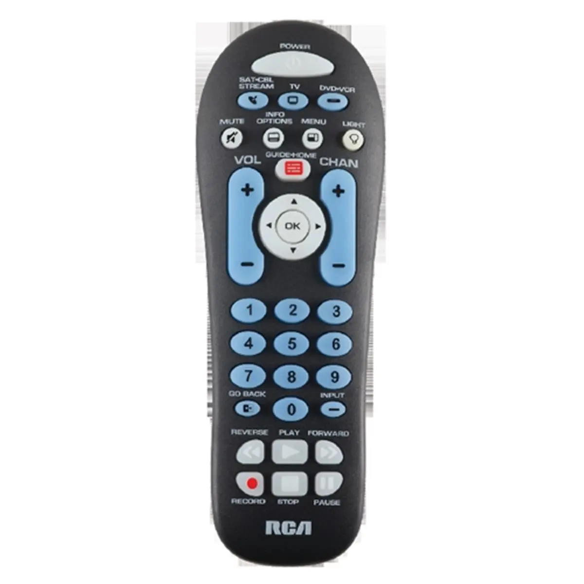 212 MAIN Durable 3-Device Universal Remote Control Black, Streaming & Dual Navigation Accessories