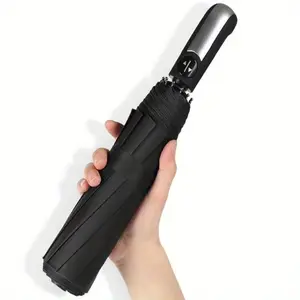 Windproof Folding Umbrella, Automatic Wind Protection Design, 210t Fabric, 105cm Reverse Umbrella, 10 Ribs Frame, Ideal Gift for Men & Women, Rainproof Umbrella, Wind Resistant Umbrella