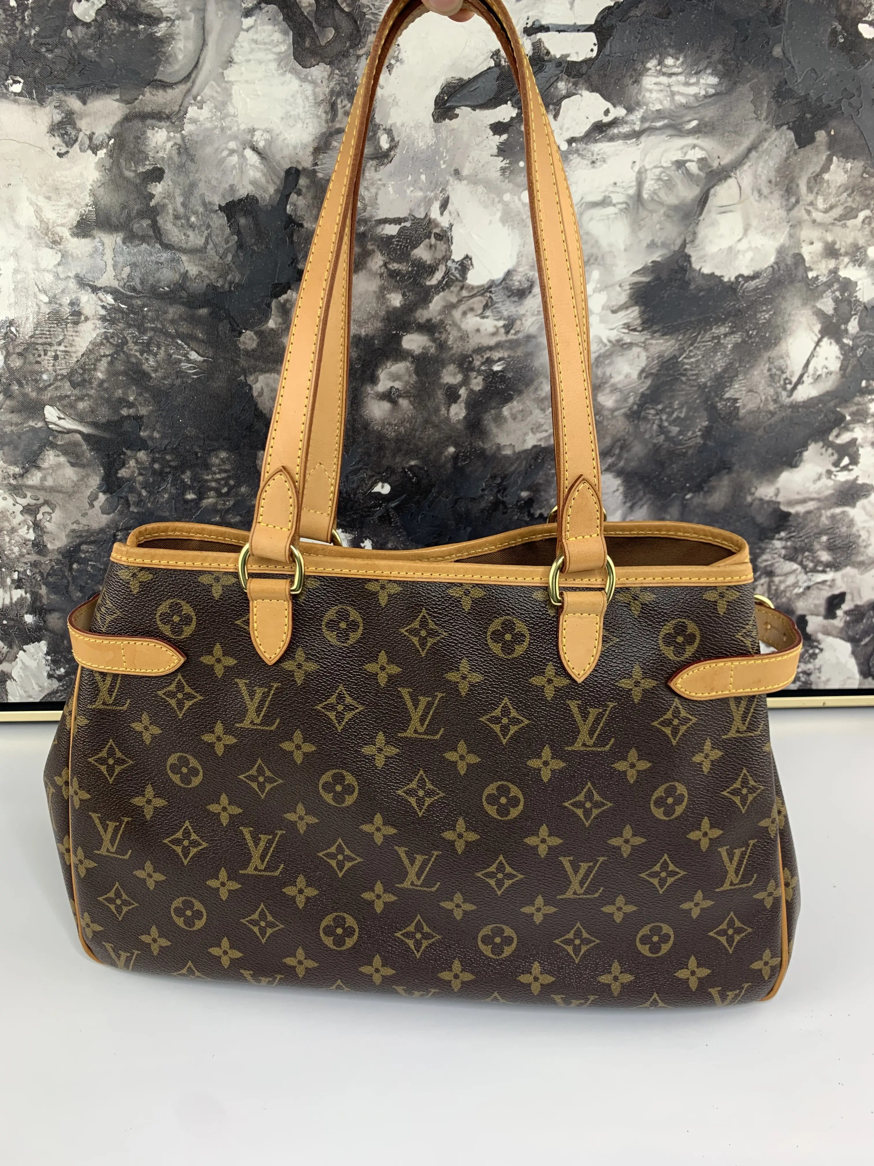 Pre-owned Louis Vuitton canvas tote bags Batignolles Horizontal