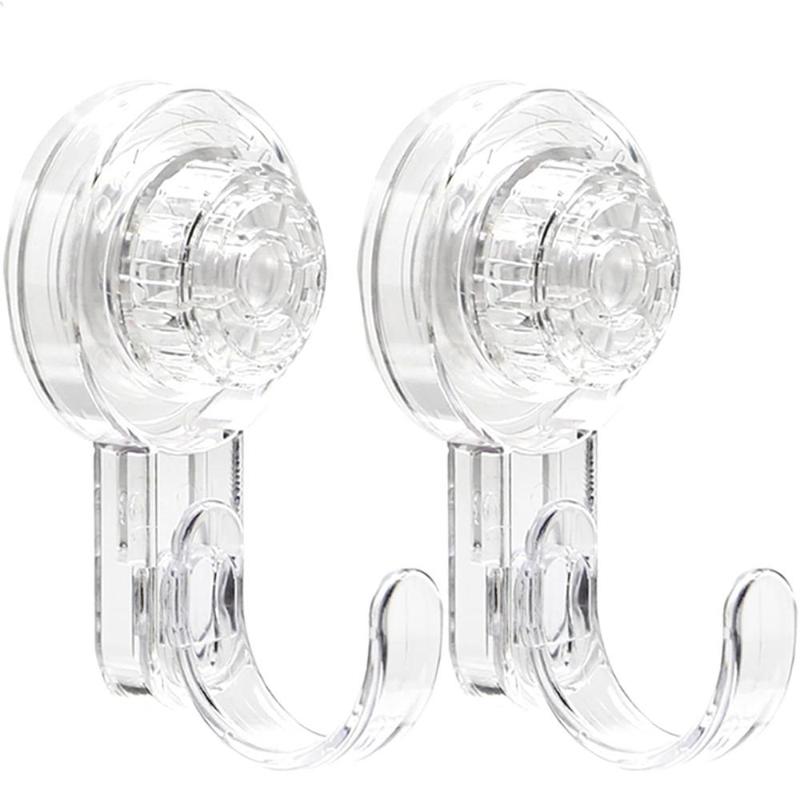 Clear Front Door Wreath Hook, 2 Counts/4 Count Detachable Suction Cup Wreath Hanger, Home Decor for Window Glass Door, Detachable Hooks j  hooks gifts  more large multi-purpose storage memorial portrait gifts cama en 4 block foto hat holder funny desk