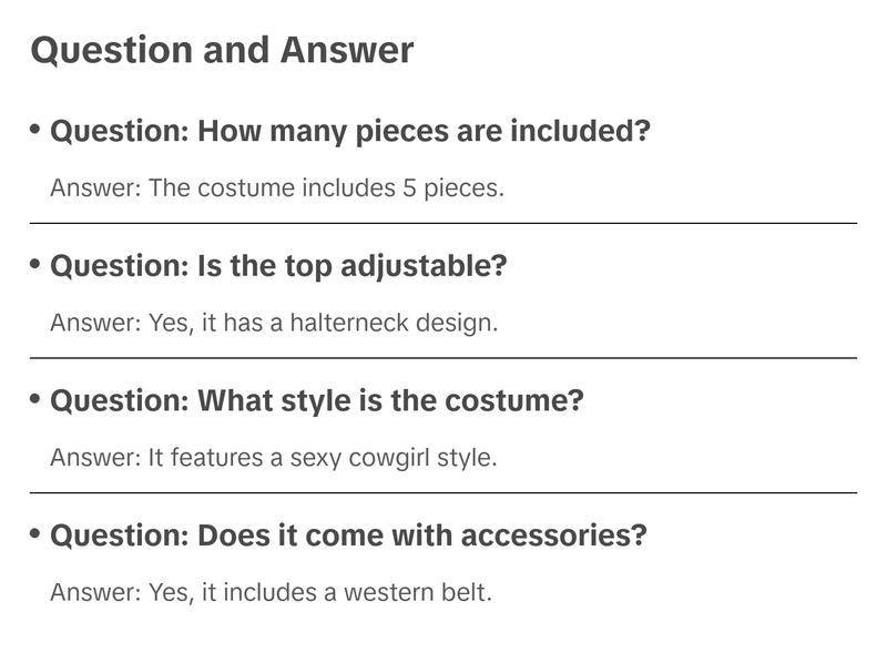 Wild West Sexy Cowgirl Costume