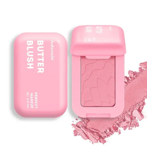 Long Lasting Face Makeup, 1 Box Blush, Silky, Smooth, Radiant and Easy-to-pigment Blusher, Face Makeup for Women & Girls, Beauty Cosmetics