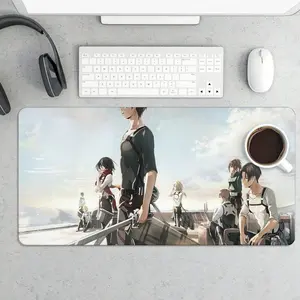 Attack on Titan Group Scene Extra Large Gaming Mouse Pad - Anti-Slip Desk Mat
