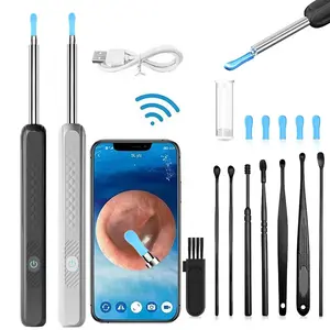 Ear Wax Removal Tool Kit, 1080P Ear Cleaner Camera with 8 Ear Spoon & Accessories, Ear Wax Cleaning Tool, Ear Cleaning Kit for iOS & Android, Earwax Removal Tool