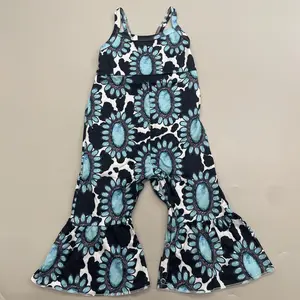Girl Summer Turquoise Jumpsuit Summer Overalls Girl Summer Clothing Western Clothes
