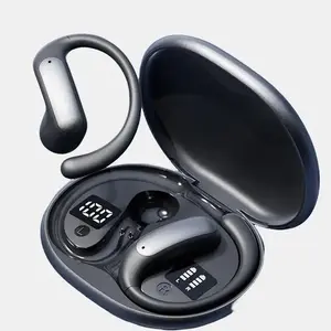 NEW Wireless In-ear Headphones, Audio Stereo Sound BT 5.49 Ear Hook Gaming Headset Earphones, Portable Waterproof Sports Bluetooth-compatible Earphones, Fashionable Earbuds, Earcuff Earphones Open with Long Playtime Open-Ear Ultra-Comfort