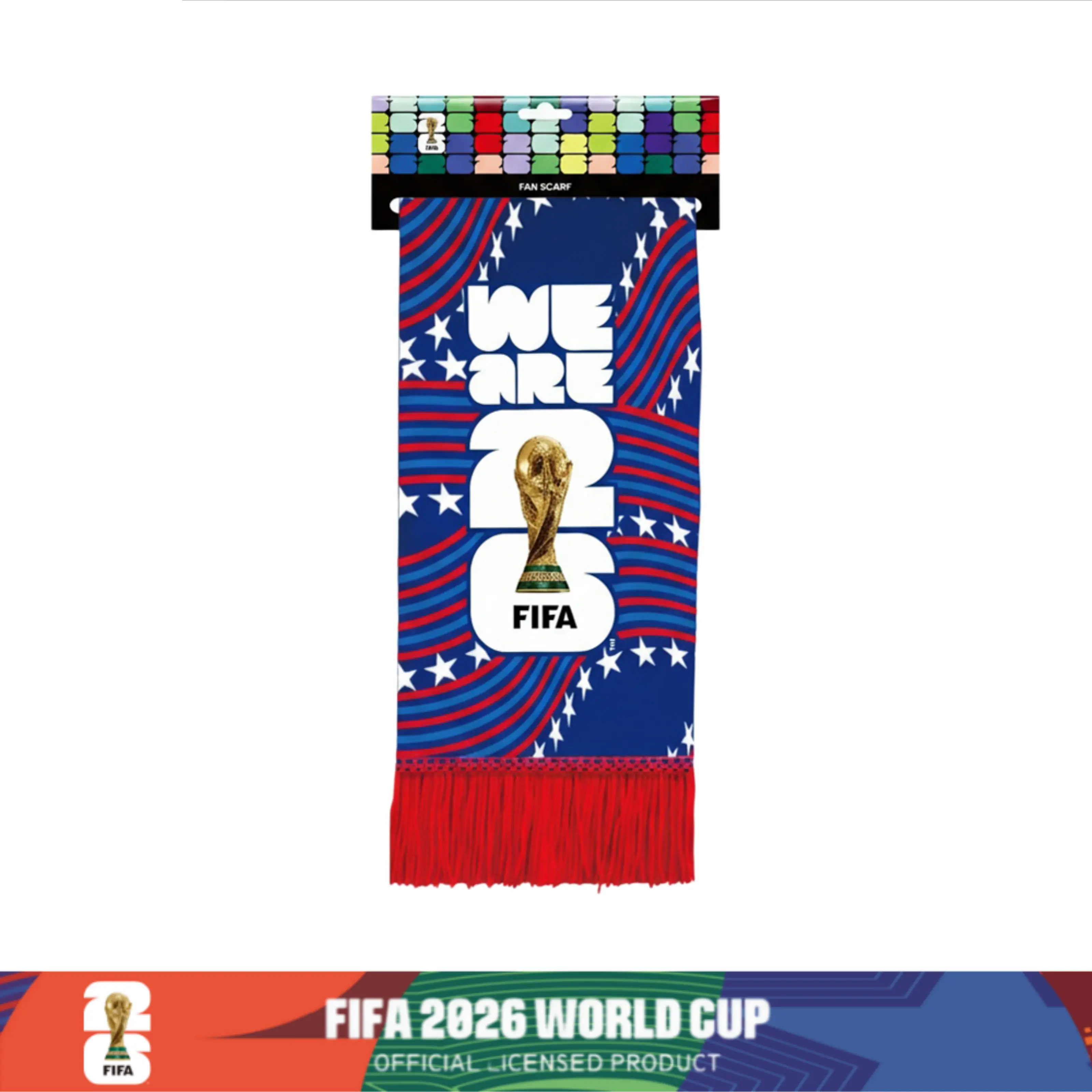 High Definition Universal Polyester Trophy Scarf Lightweight Game Day Fan Wear for all Matches Collect Gift