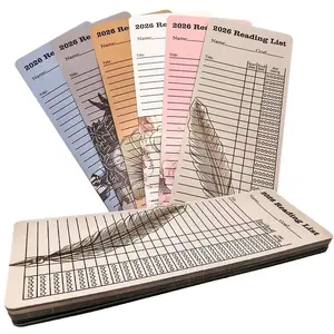 60 Pcs Reading Log & Book Tracker Bookmarks, Blank Bookmarks for Book Accessories, DIY Art Projects, School Supplies, Office Supplies, Gift Tags