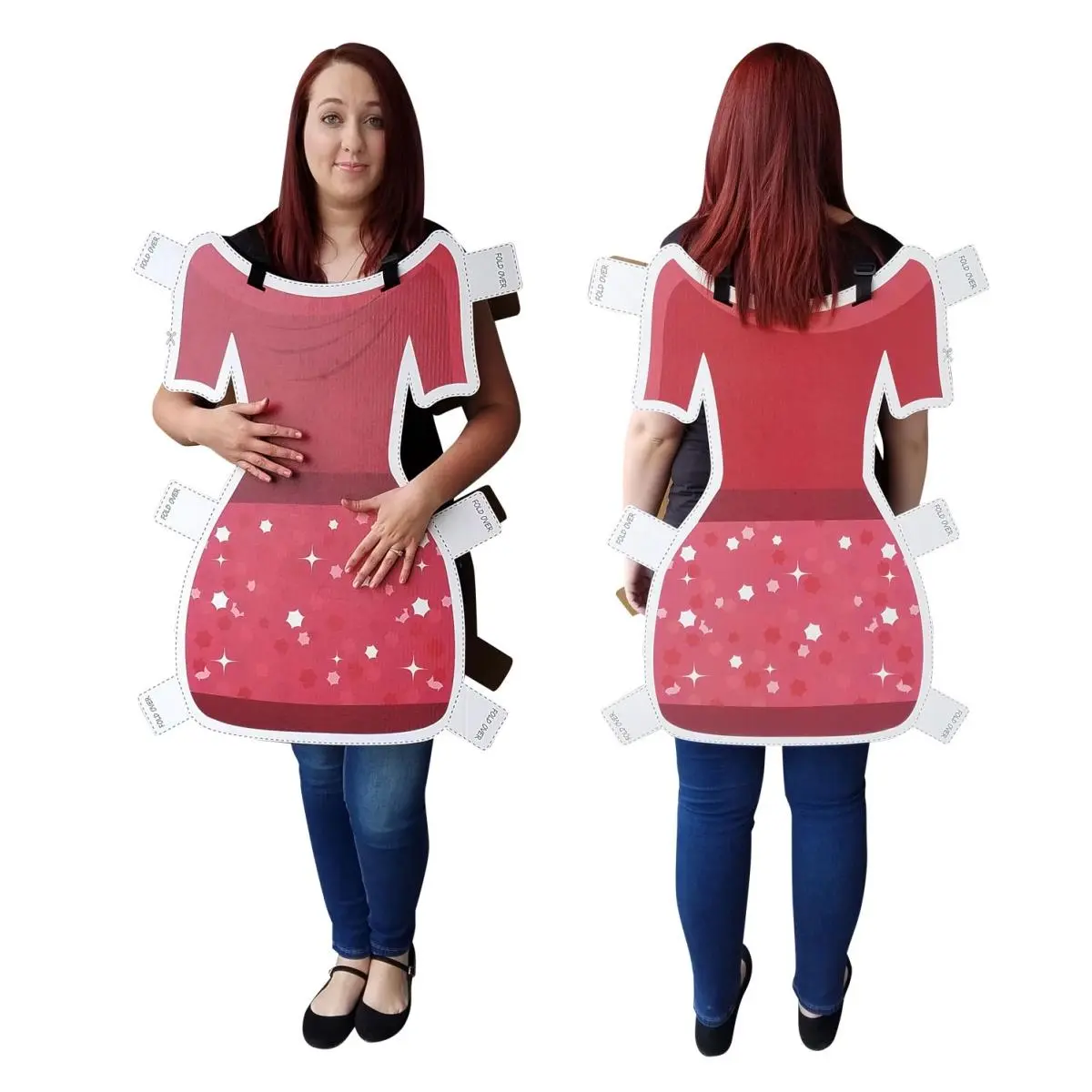 Advanced Graphics 2449 Dress Paper Doll Costume Cardboard Cutout Standup - Customizable, Adjustable Strap, 24.25x31.7 in, for Home Decor, Costume Party, 24.25 X 31.7 In.