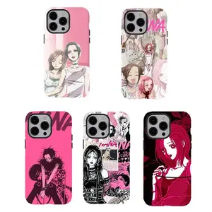 MagSafe Compatible iPhone Case, Strong Magnetic Hold,  Anime Naaaana Osaki Phone Case,Cool Phone Case,Anime Aesthetic Phone Case,Punk Girl Y2K Vintage Collage Art,For iPhone 17 Pro Max 16 15 14 13 12 11 Phone Case,Shockproof Durable Design,
