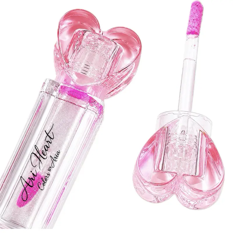 Ari Heart Color-Changing Lip Oil, Hydrating Lip Gloss for Daily Makeup Use