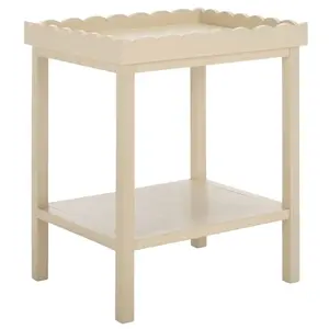 Anwyn Scalloped Open Shelf Accent Table