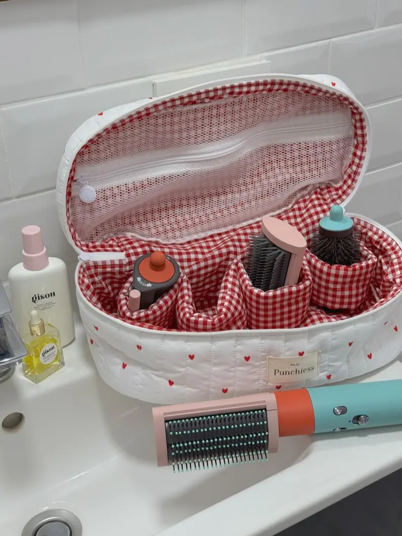 Amour Airwrap Compartmentalized Travel Organizer for Dyson/Shark Products Hair Tool Bag