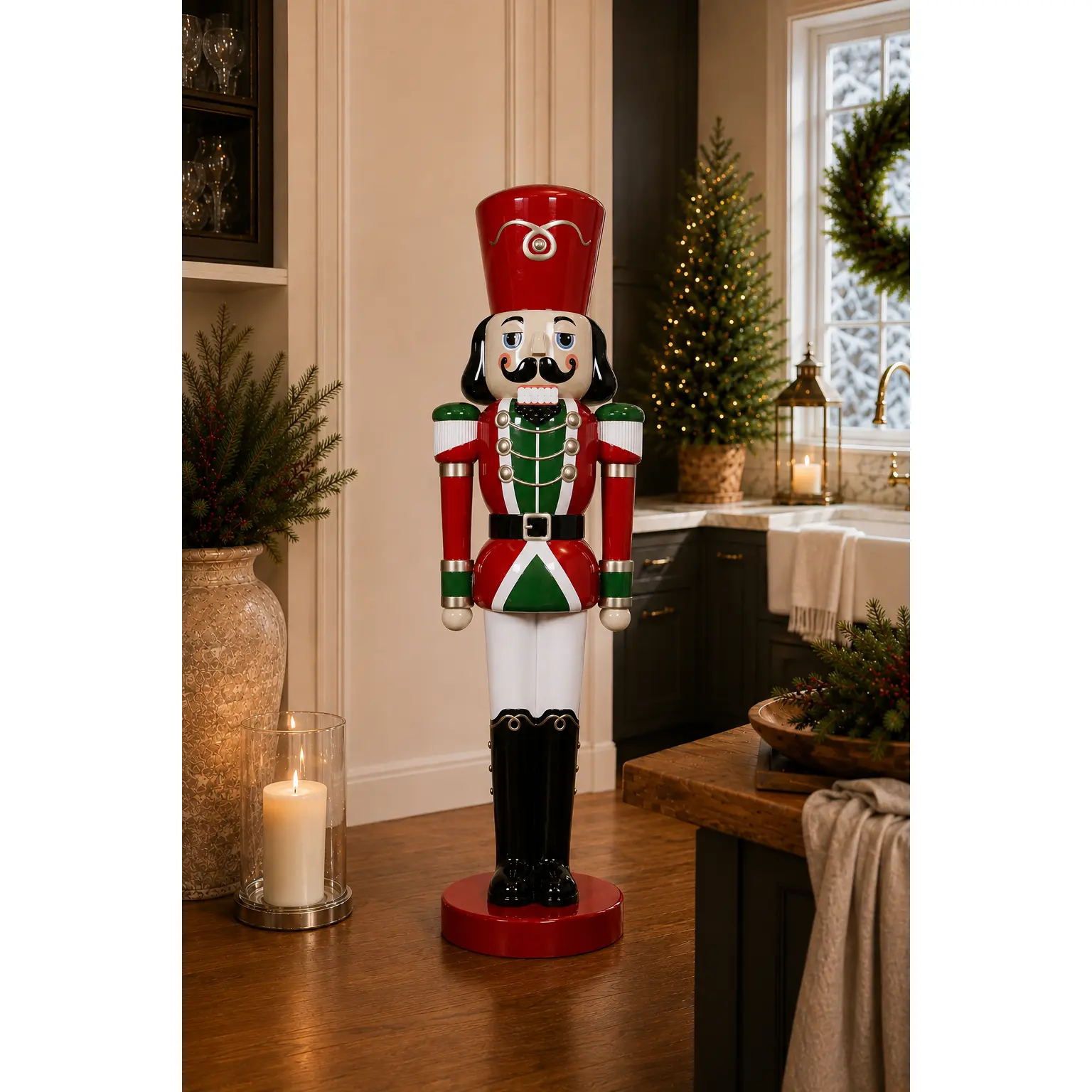 6 FT Red White & Green Nutcracker