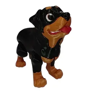 Rottweiler 3D Printed Articulating Figurine Decor Ornaments Articulated