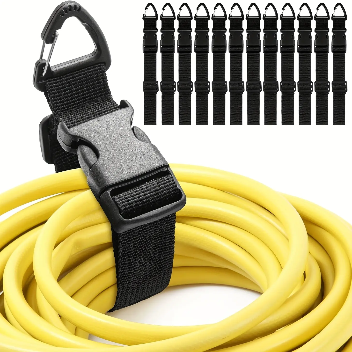 Adjustable Extension Cord Organizer, 3-Axis Buckle Design, Durable Polypropylene Material, Ideal for Workshop & Garage Use, Extension Cable Organizer
