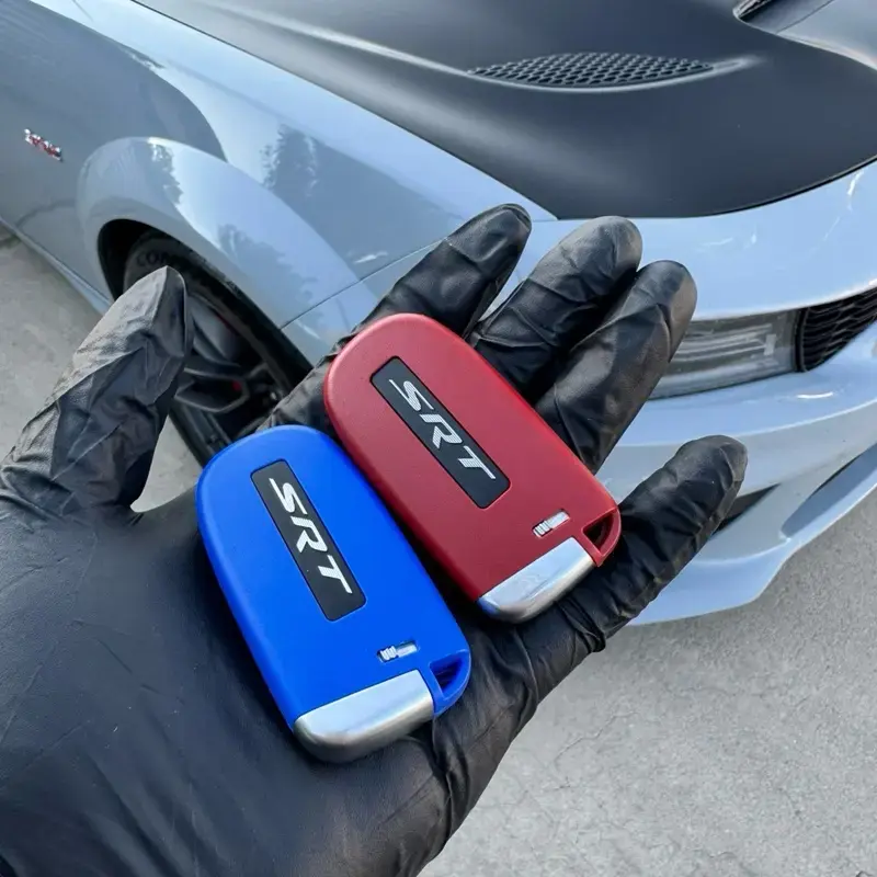 Red SRT Hellcat Car Key Cover - Stylish, Functional Auto  Key Fob Shell for Dodge Redeye Demon, Trackhawk, R/T, 345 HEMI Models car key protector charger