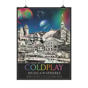 TORONTO MUSIC OF THE SPHERES LIMITED EDITION TOUR POSTER