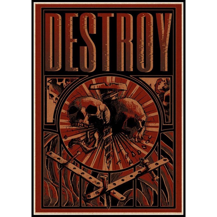 Vintage The Cure Rock Poster Home Decor Kraft Paper Retro Wall Art Pictures Band Music Stickers