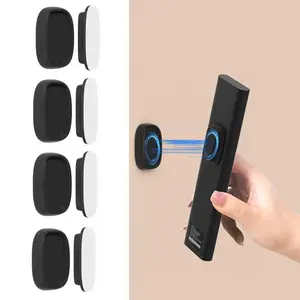 Renter Friendly Magnetic Remote Holder 4-Pack | No Drill Wall Organizer for TV & AC | Dorm & Apartment Must Haves