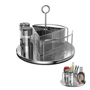 Yukon Glory Rotating Lazy Susan Caddy for Utensils