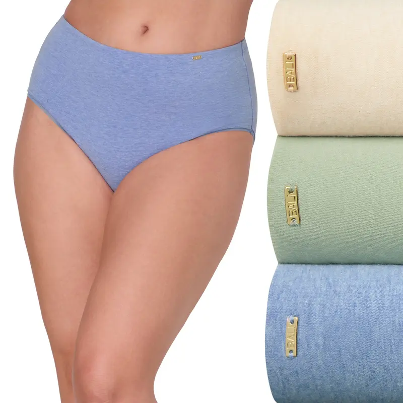 Bali Underwear Briefs Pack, 3-Pack, Light Tummy Support, Cotton Collection Women's