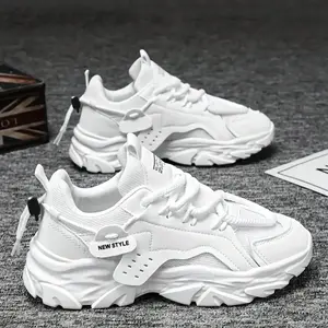 Men's Casual Skateboarding Shoes, PU Leather Upper, Anti-Slip PVC Sole, All-Season Comfort, Low Top, Lace-Up Design, Outdoor Sports, Trending Shoes