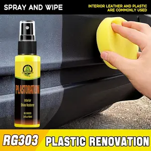Plastic Leather Restoration Kit, Interior Dashboard Renewal & Exterior Car Care, Prevents Aging & Fade, Universal Auto Upholstery Fix, Car Detailing Products