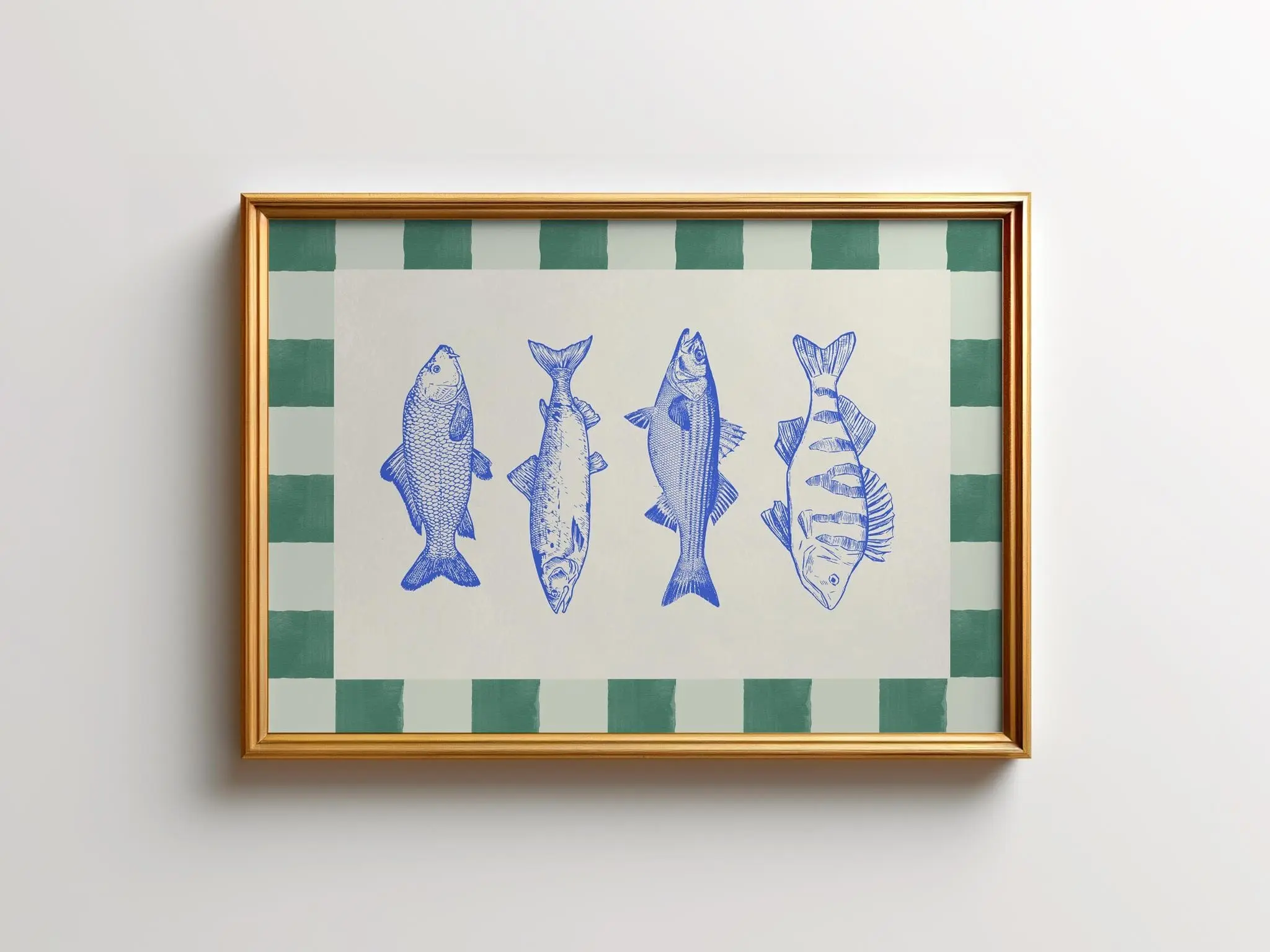 Catch of the Day Poster, Horizontal, Coastal, Art Print, Gift Idea, Aesthetic, Wall Art, Home Decor