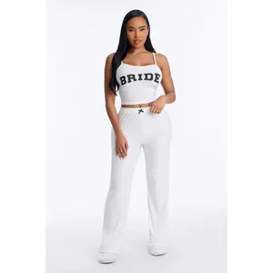 Bride Boarding PJ Set - White