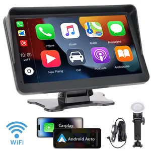 【HUICCN】Portable In-Car Carplay Screen, In-Car Entertainment Car Play Radio Adapter for All Vehicles pantalla wireless  carplay Android Auto Voice Control Fathersdaygift Maps Navigation Music Streaming