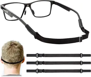 Adjustable Glasses Straps - 3 Pcs No Tail Adjustable Eyewear Retainer Glass Straps for Men Women Eyeglasses, Sunglasses(7.5-13.5 inch)