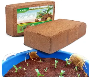 Coco Coir for Organic Coconut Coir- 2 Pack Coco Coir Brick- Coconut Soil with Low EC & PH Balance-Coco Fiber for Herbs& Flowers- High Expansion-Renewable Coco Soil for Planting