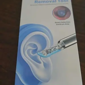 AI Ear Wax Removal Kit with 1080P HD Camera, AI Eardrum Alert, 6-Axis Gyroscope, Waterproof Lens, 230mAh Battery, 8-Piece Ear Cleaning Set, iOS & Android, FSA/HSA Eligible