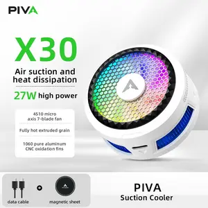 Piva X30 Phone Cooler Magnetic Cellphone Cooler Version, Powerful Cooling for Gaming, Silent Live Streaming, Efficient Heat Dissipation, No Hand Blowing