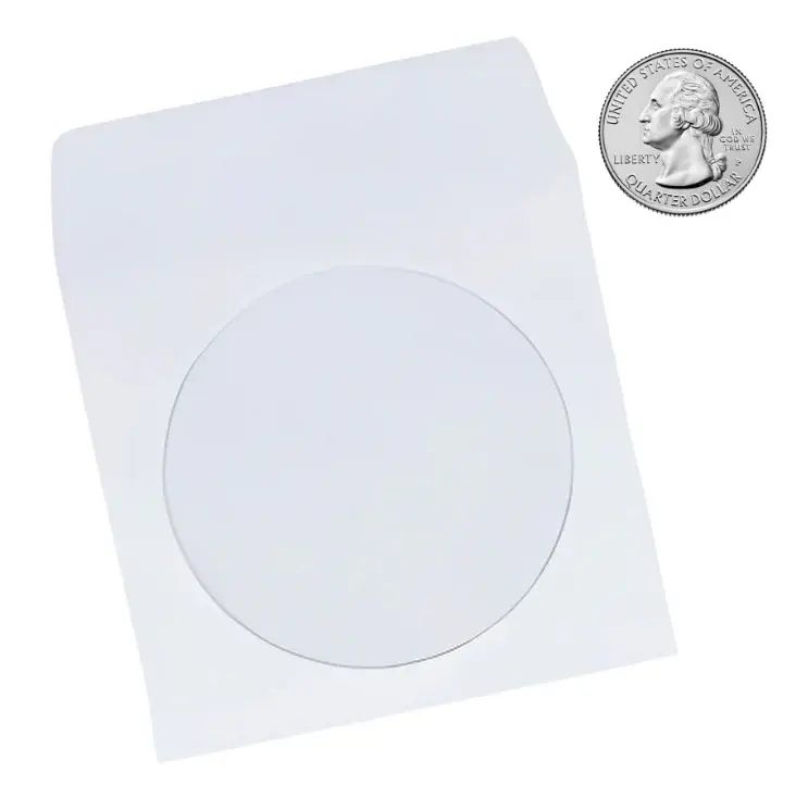 3" Mini Paper CD Sleeves with Window & Flap