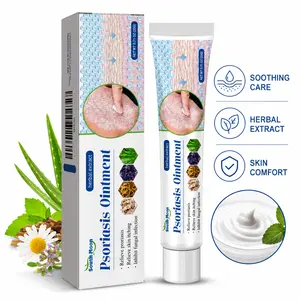 Psoriasis Ointment 20g, Herbal Extract Skin Relief Cream for Dry Itchy Skin gel , Soothing Moisturizing Formula for Redness & Irritation Care, Gentle Fast-Absorbing Body Repair Balm for Daily Use