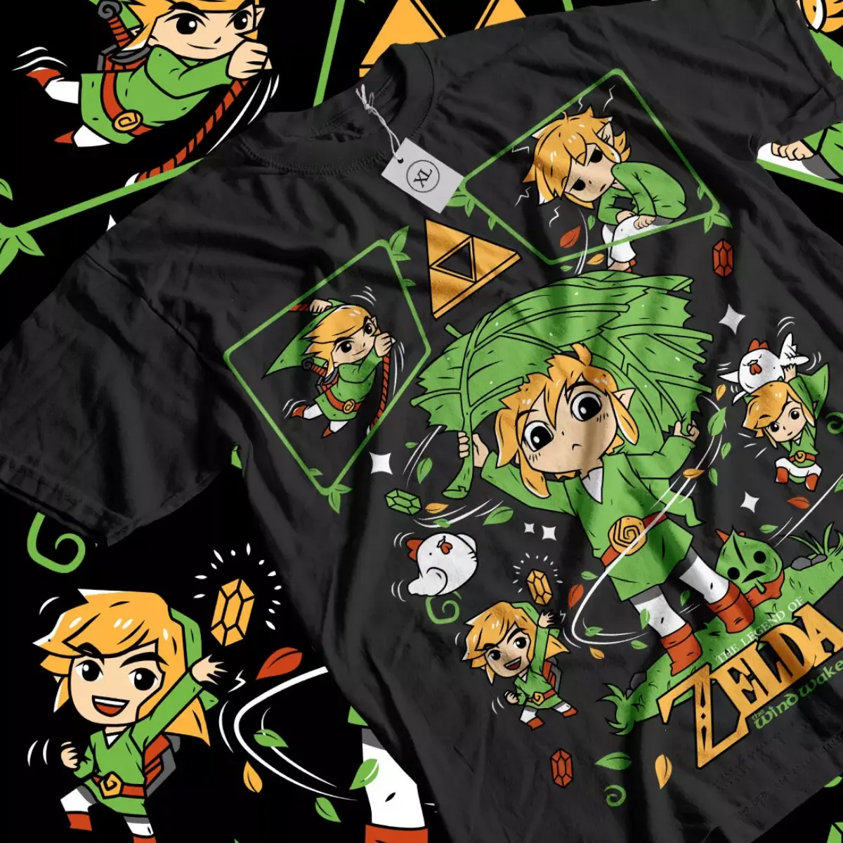 The Legend Of Zelda Game Series T-shirt & Sweatshirt, Link The Wind Waker Graphic Tee, Vintage Oversized Unisex Streetwear, Fan Gift For Men Women